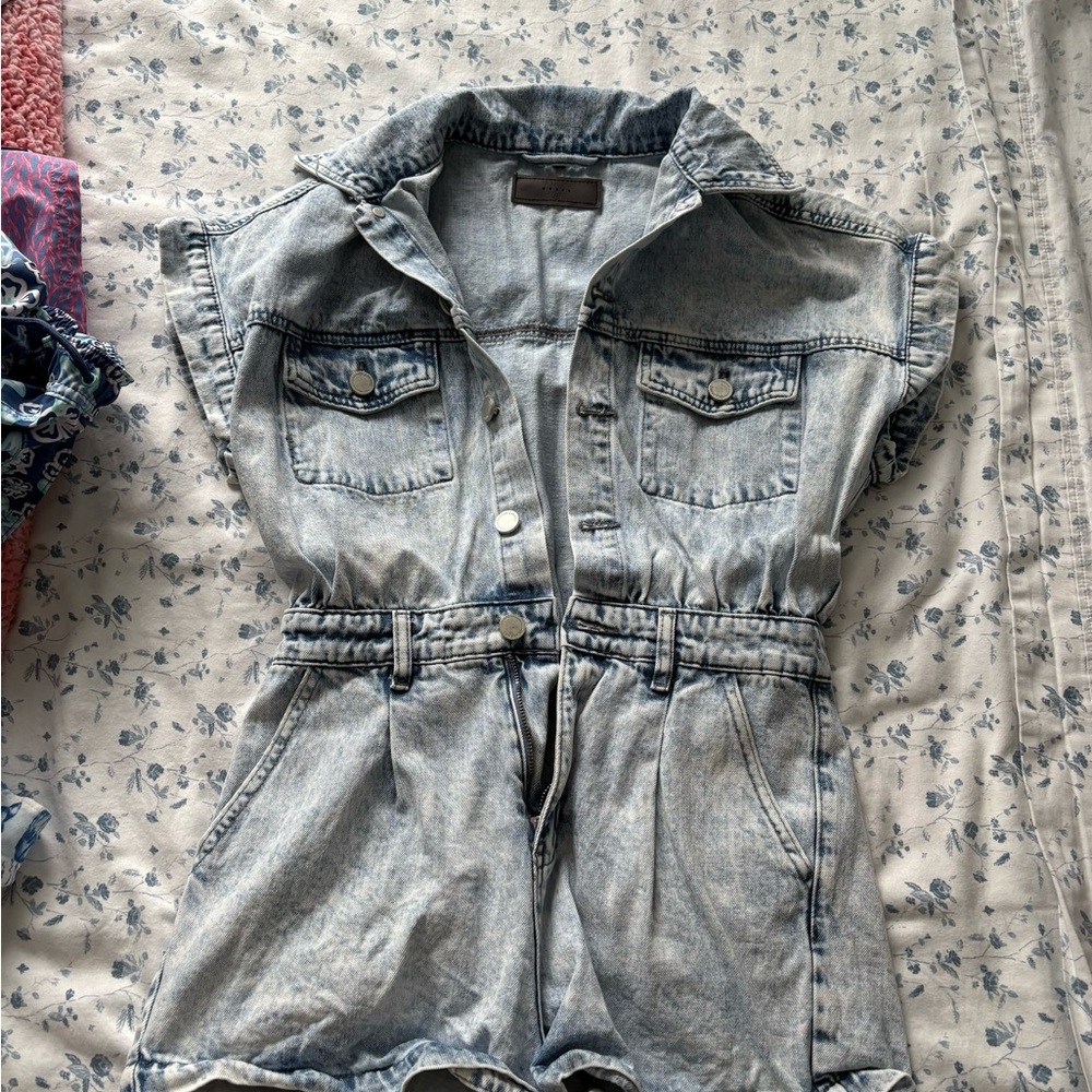 Denim Romper